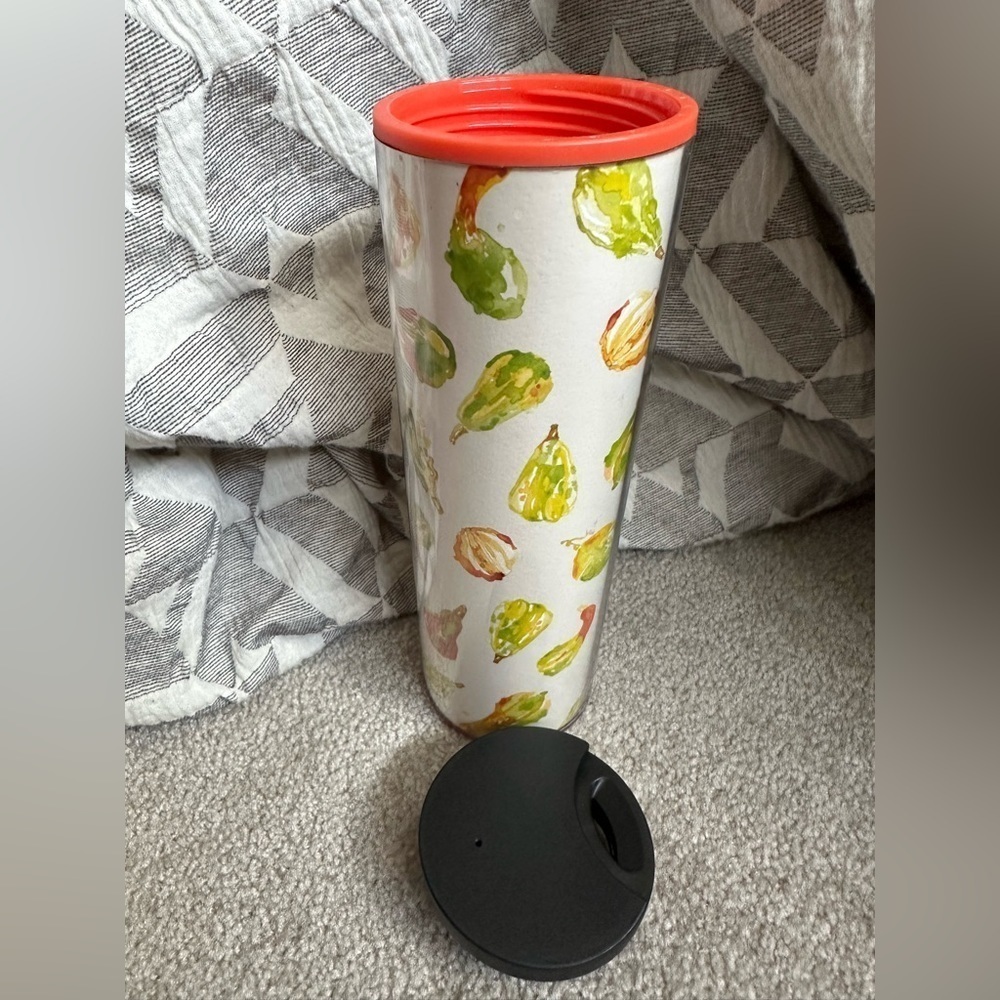 Starbucks 16 OZ Coffee Mug Twist Lid Tumbler Cup Leaves Gourd Pumpkin 2017 New - Picture 3 of 6